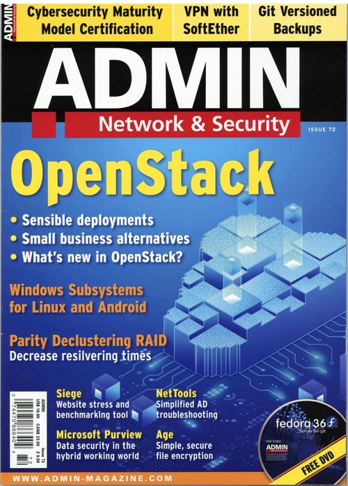 Admin Magazine (UK) omslag