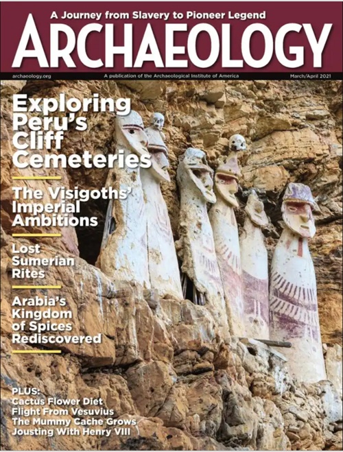 Archaeology Magazine omslag