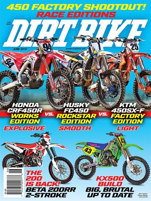 Dirt Bike Magazine omslag