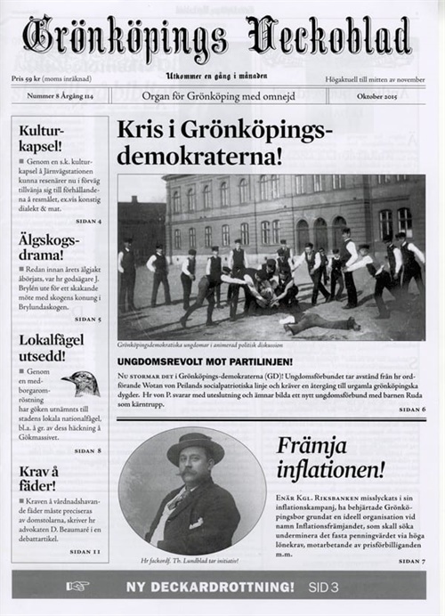 Grönköpings Veckoblad omslag