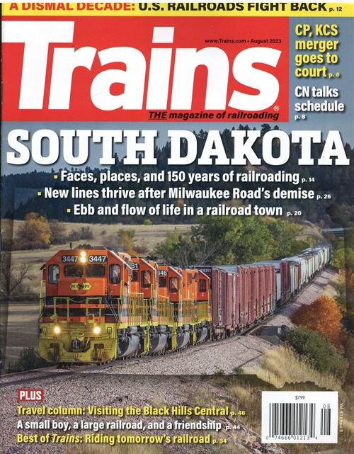Trains Magazine (US) omslag