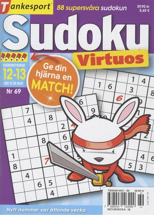 Sudoku Virtuos omslag