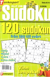 Allt Om Sudoku omslag