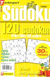 Allt Om Sudoku omslag