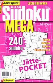 Allt Om Sudoku Mega omslag