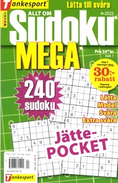 Allt Om Sudoku Mega omslag