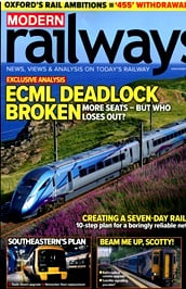 Modern Railways (UK) omslag