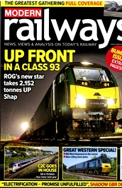 Modern Railways (UK) omslag