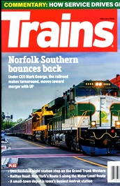 Trains Magazine (US) omslag