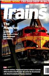 Trains Magazine (US) omslag