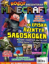 Robot presenterar Minecraft omslag