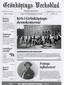 Grönköpings Veckoblad omslag