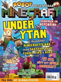 Robot presenterar Minecraft omslag