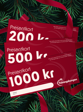 Tidningskungen Presentkort omslag