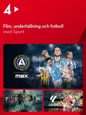 TV4 Play Sport omslag